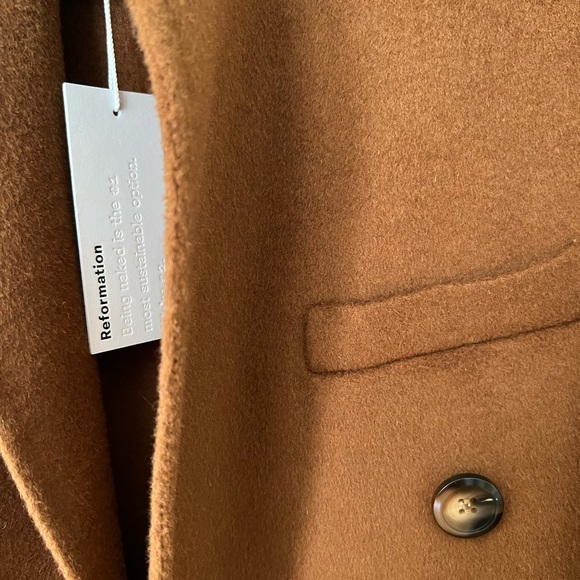 NWT Reformation Hayden Coat- Cinnamon - Picture 6 of 8